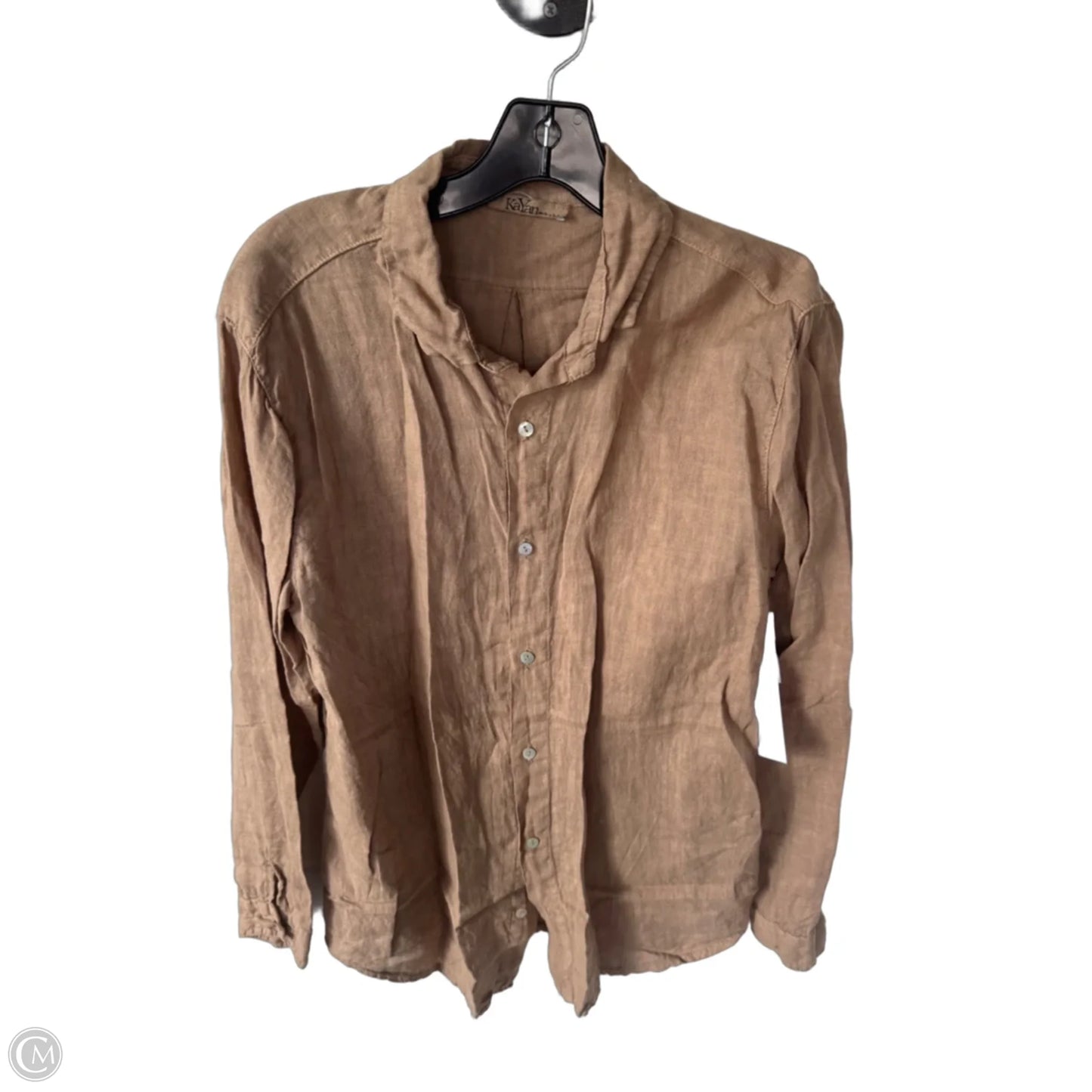 Top Long Sleeve By Clothes Mentor In Brown, Size: M