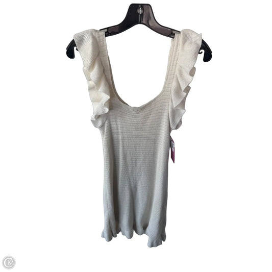 Dress Casual Short By Anthropologie In Cream, Size: Xs