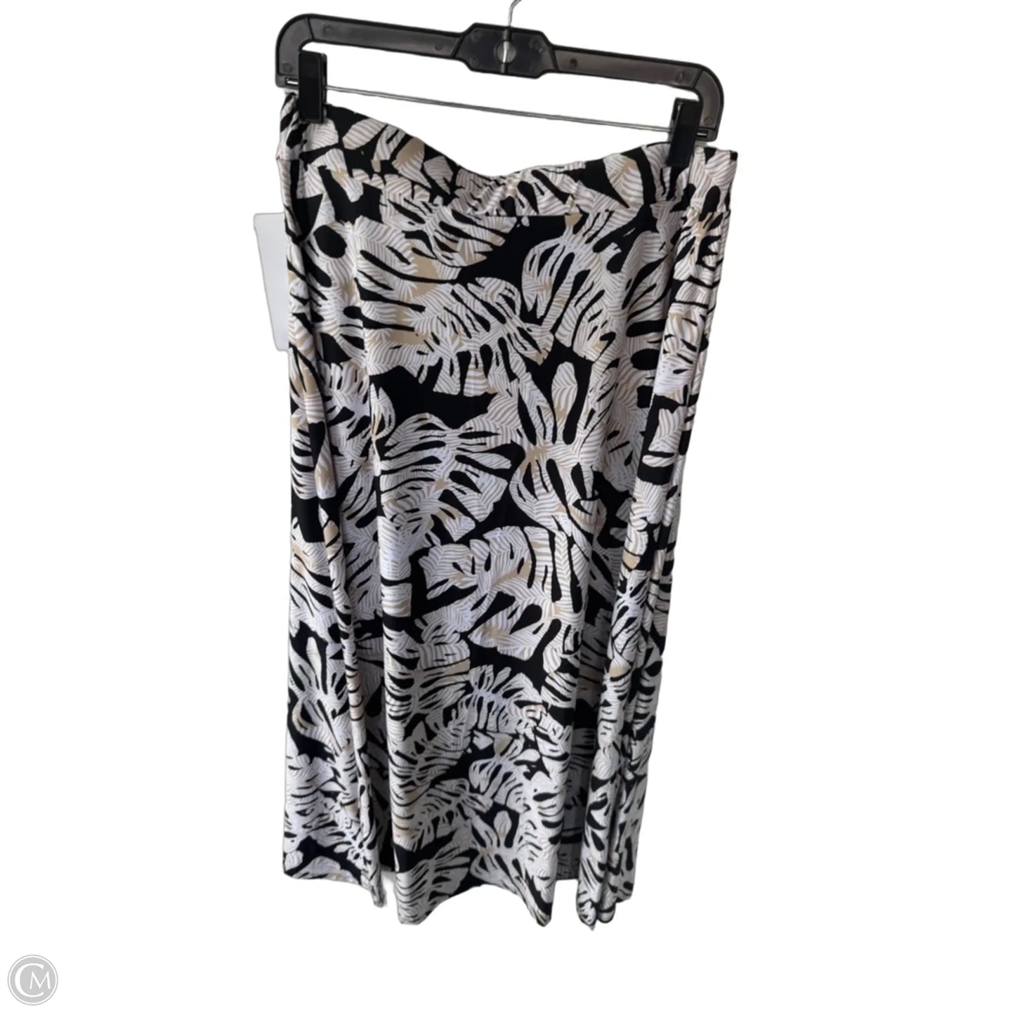 Skirt Maxi By Robert Louis In Black & Tan, Size: 12