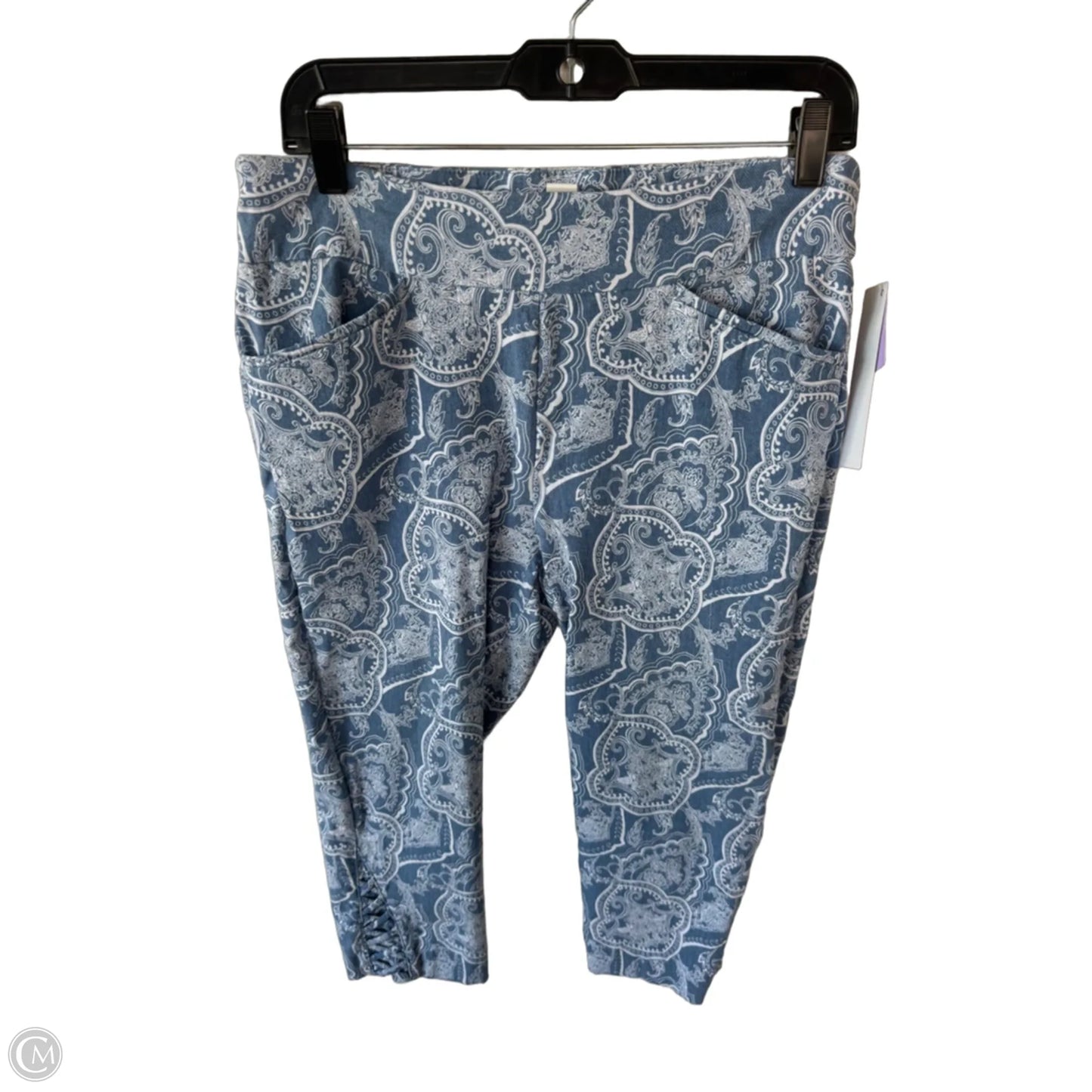 Capris By Chicos In Blue & White, Size: 8