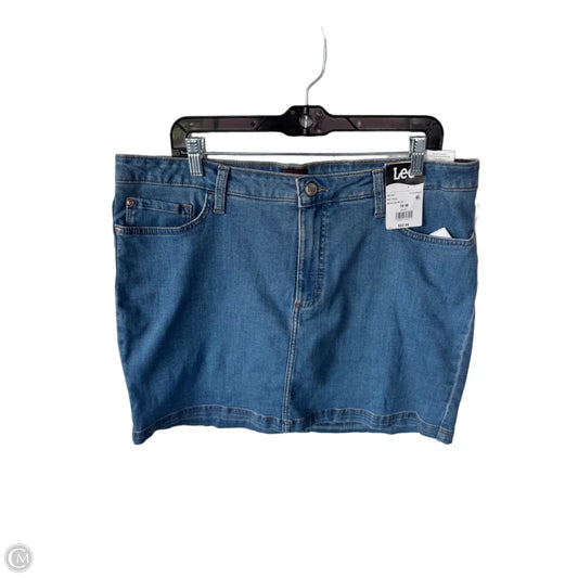 Skirt Maxi By Lee In Blue Denim, Size: 18