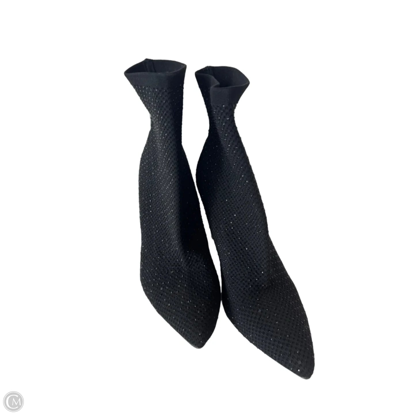 Boots Ankle Heels By Clothes Mentor In Black, Size: 10