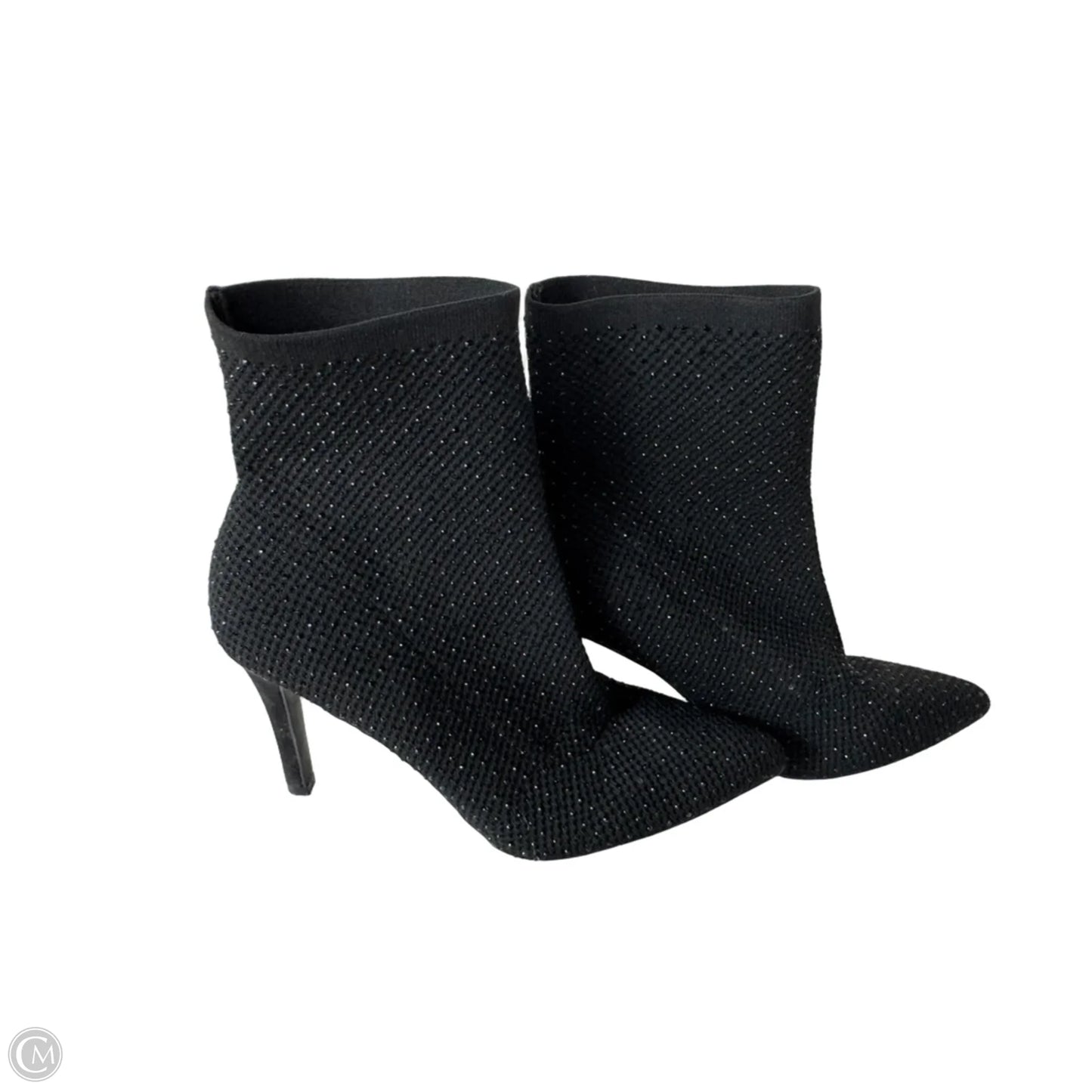 Boots Ankle Heels By Clothes Mentor In Black, Size: 10