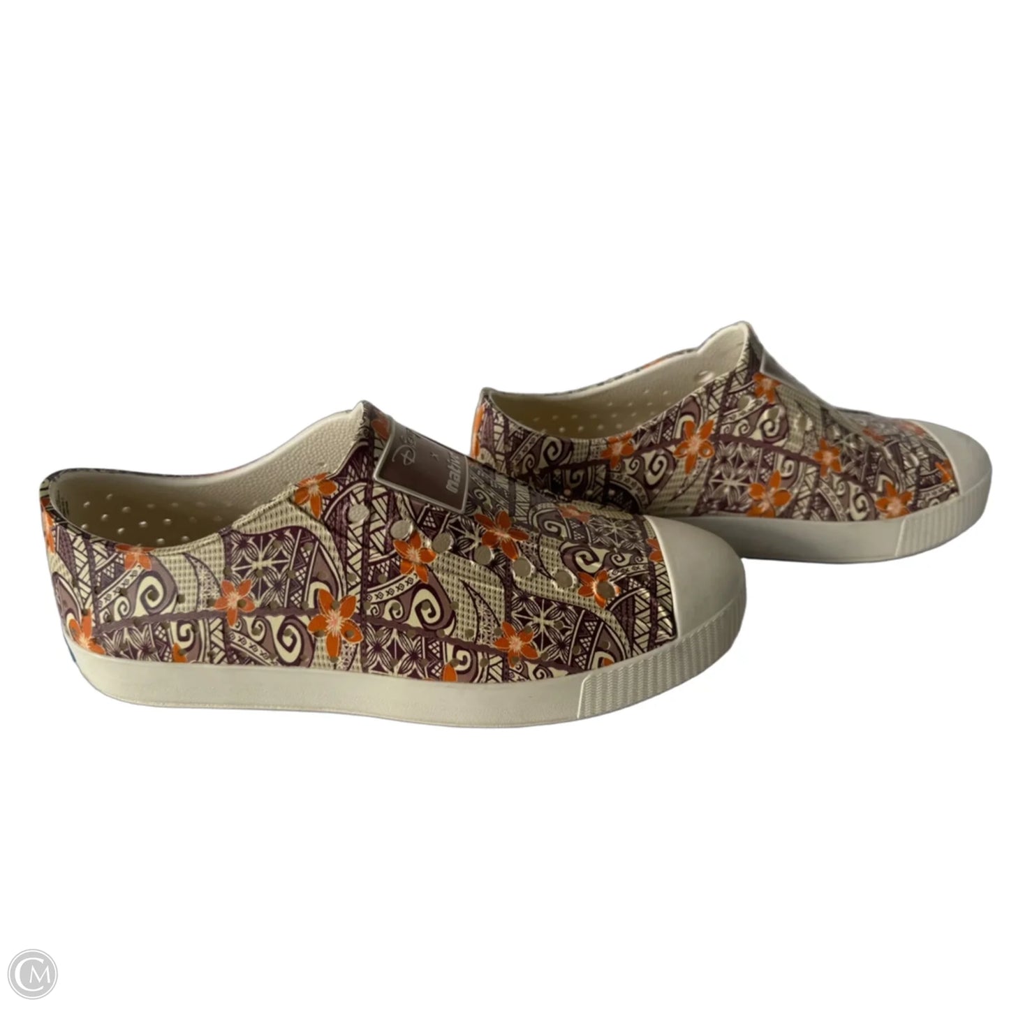 Shoes Flats By Clothes Mentor In Brown & Orange, Size: 10