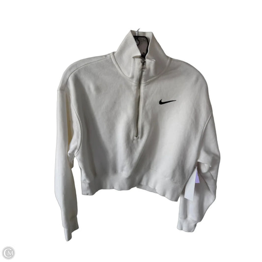 Athletic Sweatshirt Collar By Nike In White, Size: Xs