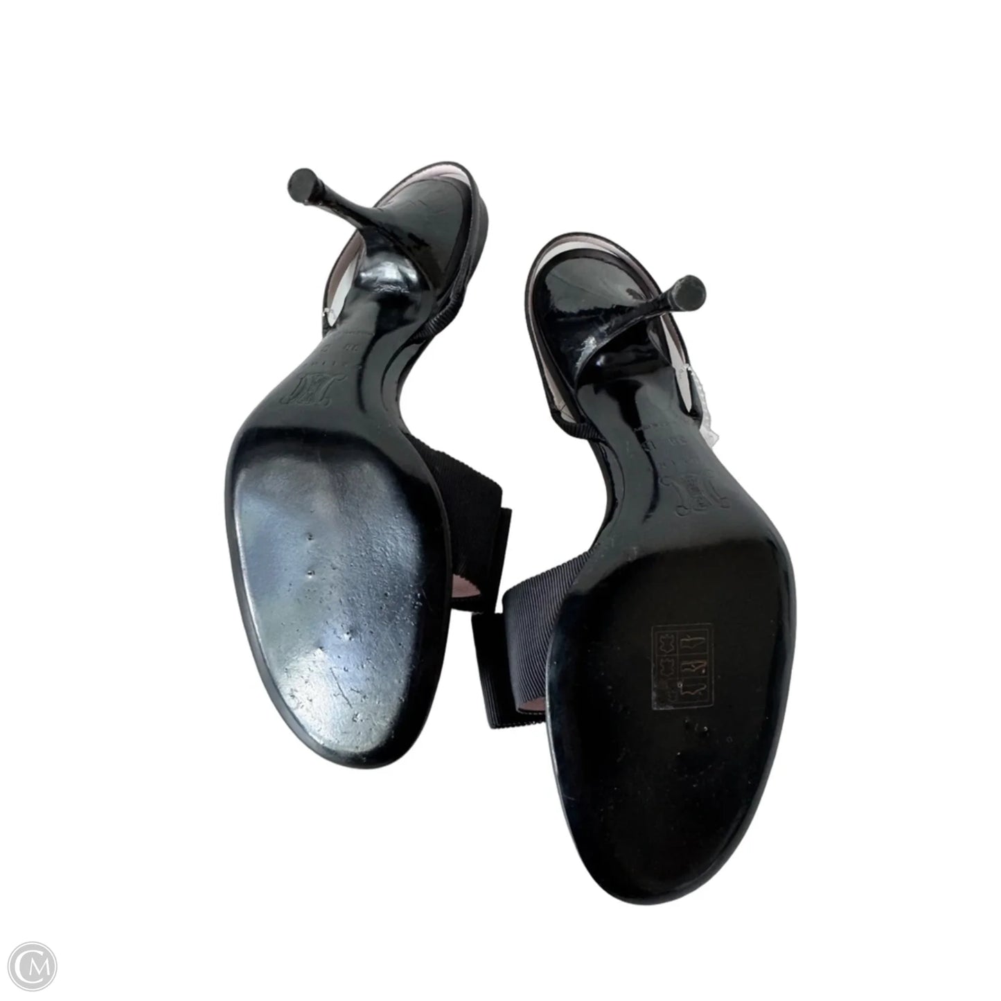 Sandals Luxury Designer By Celine In Black, Size: 7.5