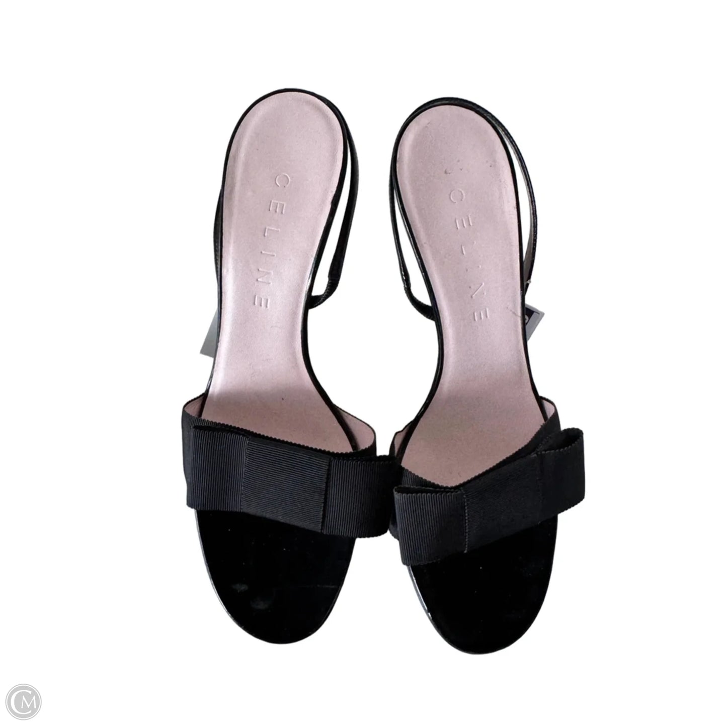Sandals Luxury Designer By Celine In Black, Size: 7.5