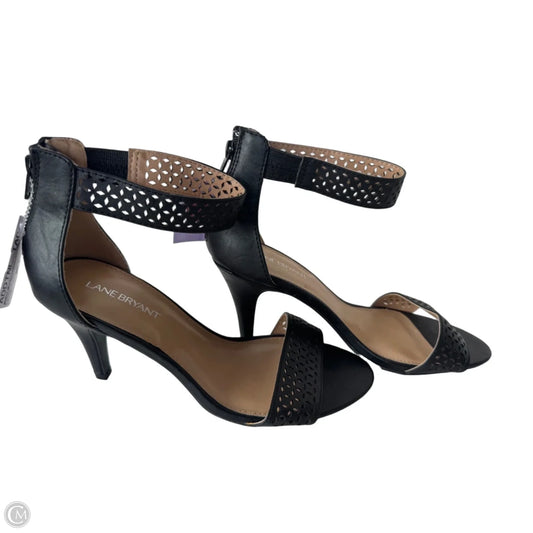 Sandals Heels Stiletto By Lane Bryant In Black, Size: 9