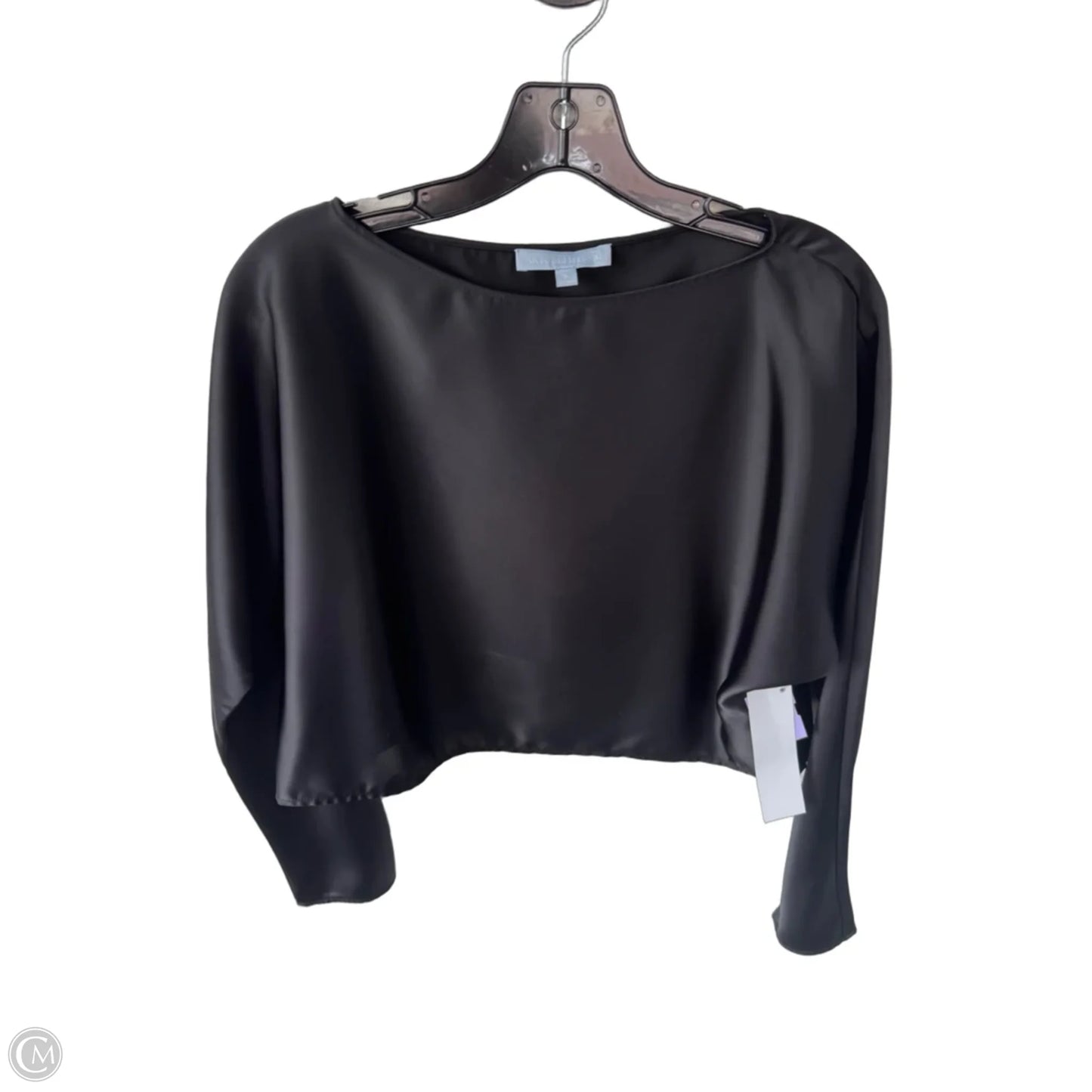 Top Long Sleeve By Antonio Melani In Black, Size: S