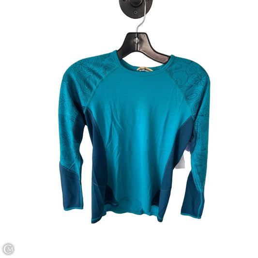 Top Long Sleeve By Smartwool In Blue, Size: S