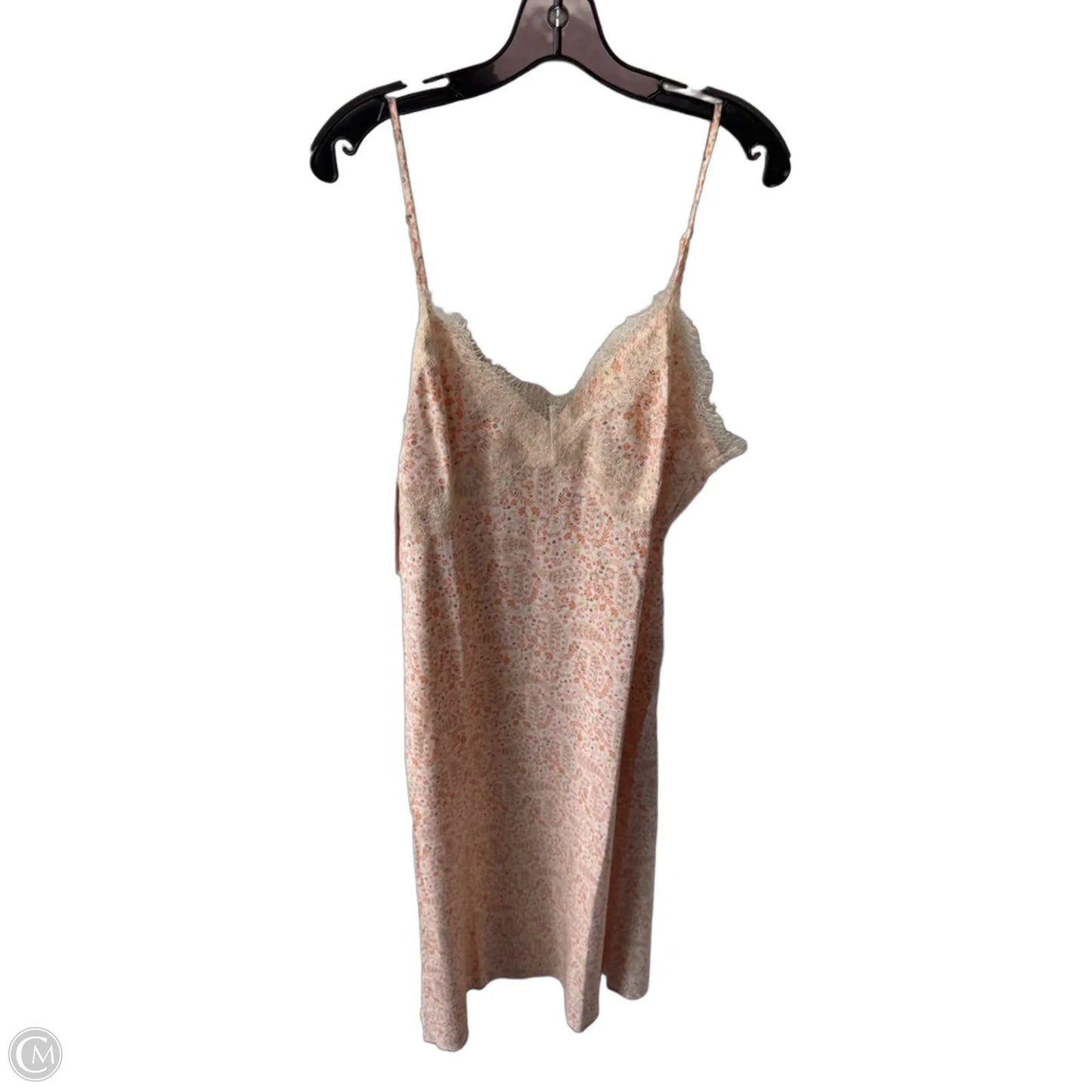 Dress Casual Midi By Loft In Orange & White, Size: L