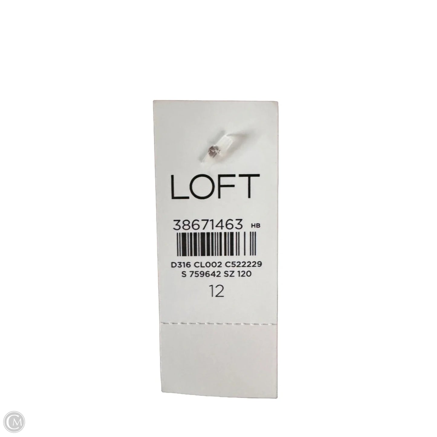 Dress Casual Midi By Loft In Orange & White, Size: L
