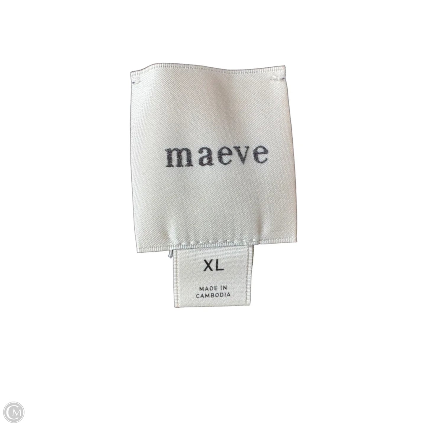 Vest Sweater By Maeve In Blue, Size: Xl