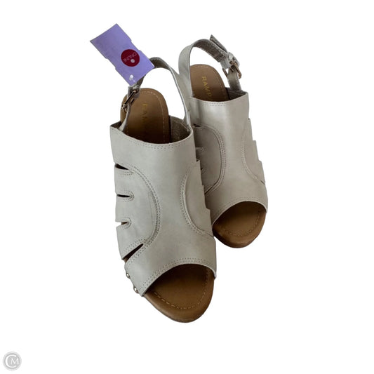 Sandals Heels Block By Rampage In Tan, Size: 7