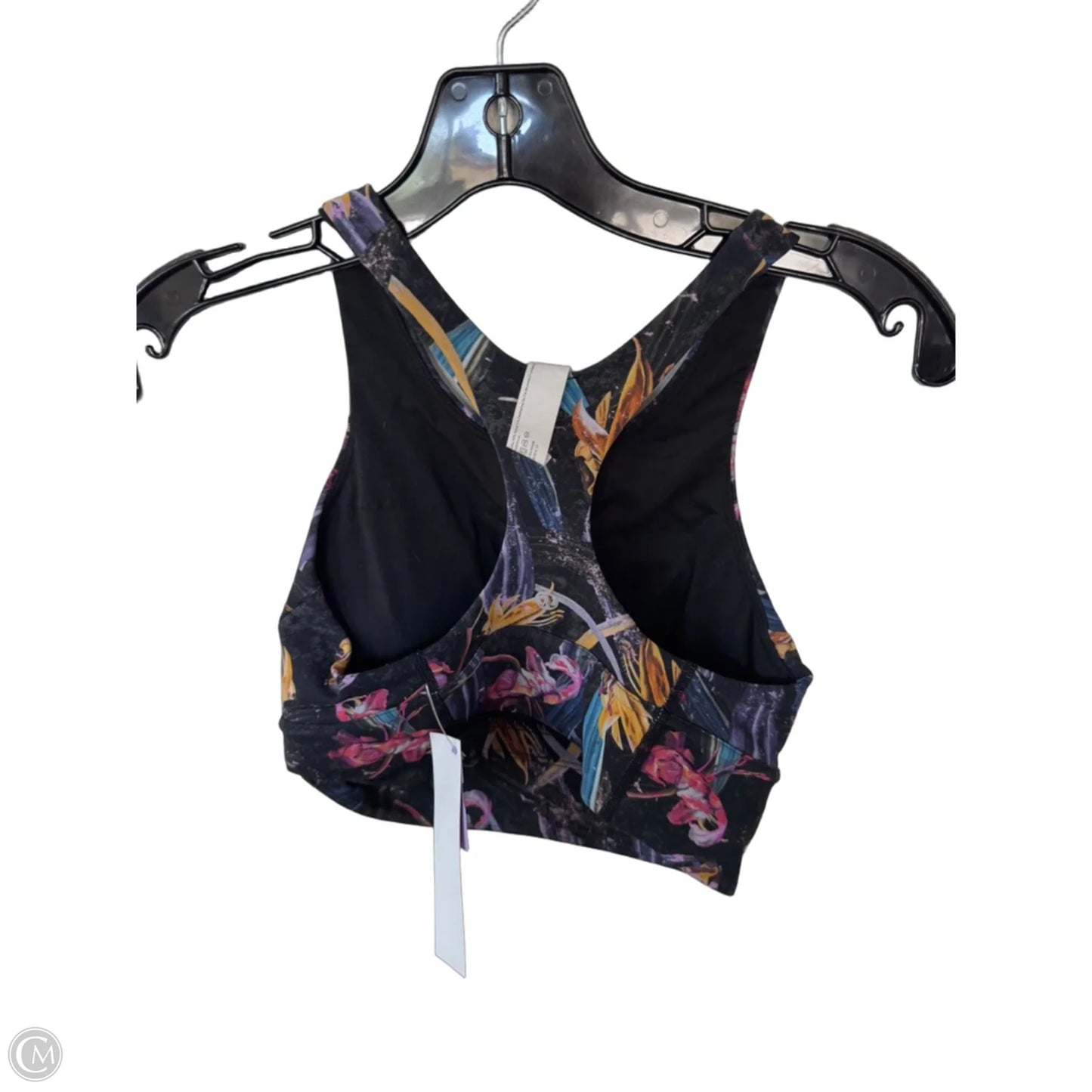 Athletic Bra By Lululemon In Black & Purple, Size: S