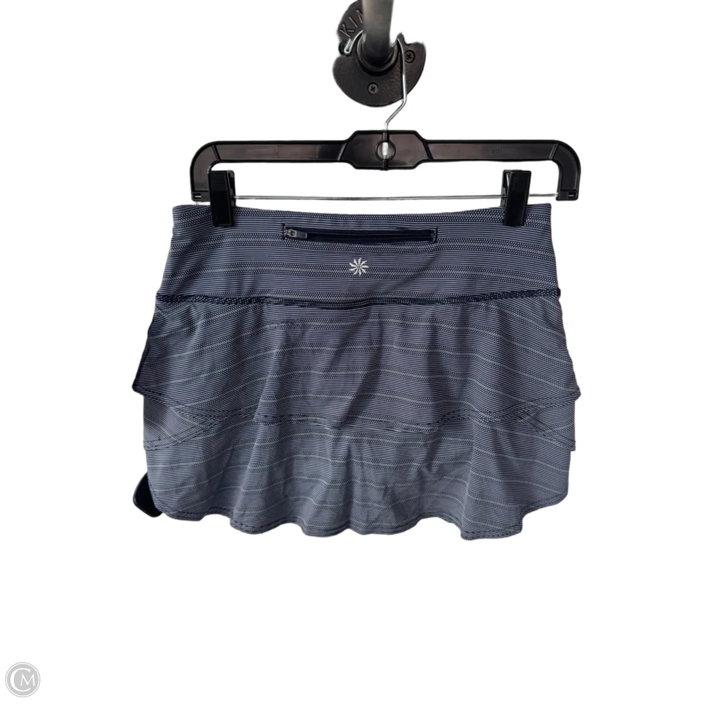 Athletic Skort By Athleta In Blue & White, Size: 4