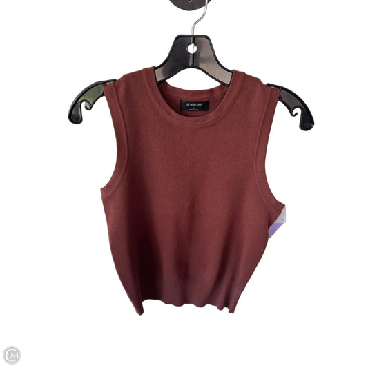 Vest Sweater By Workshop In Brown, Size: S