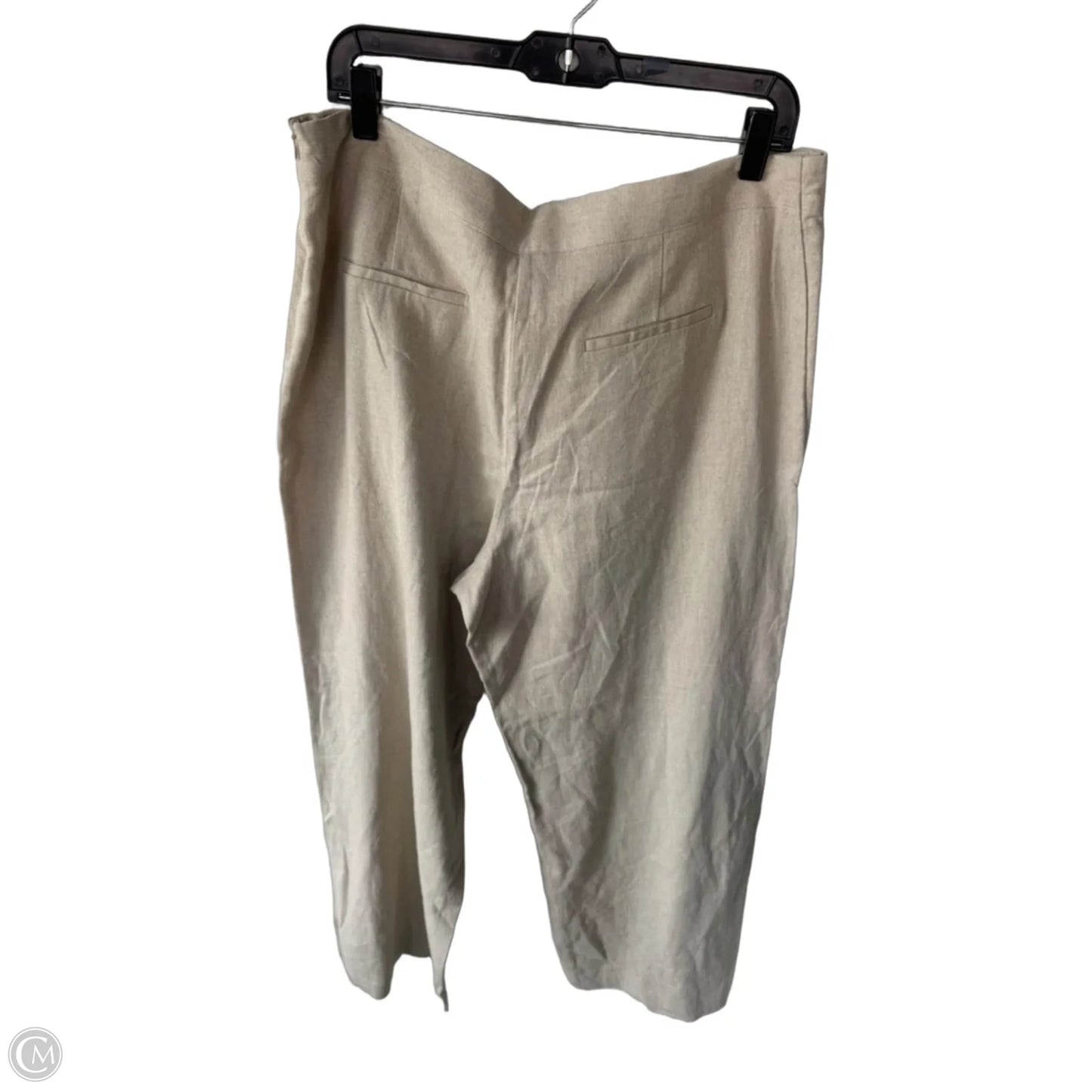 Pants Linen By Zara In Tan, Size: 16