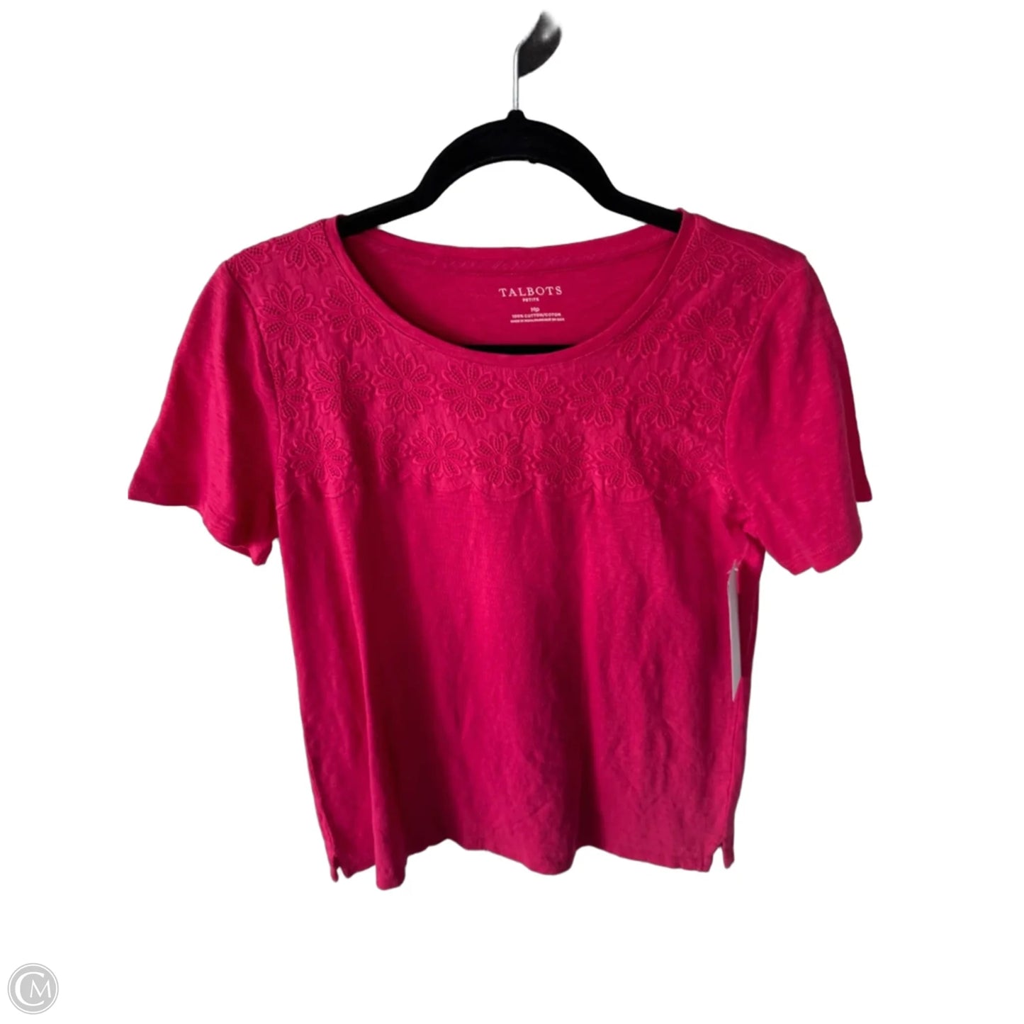 Top Short Sleeve By Talbots In Pink, Size: Mp