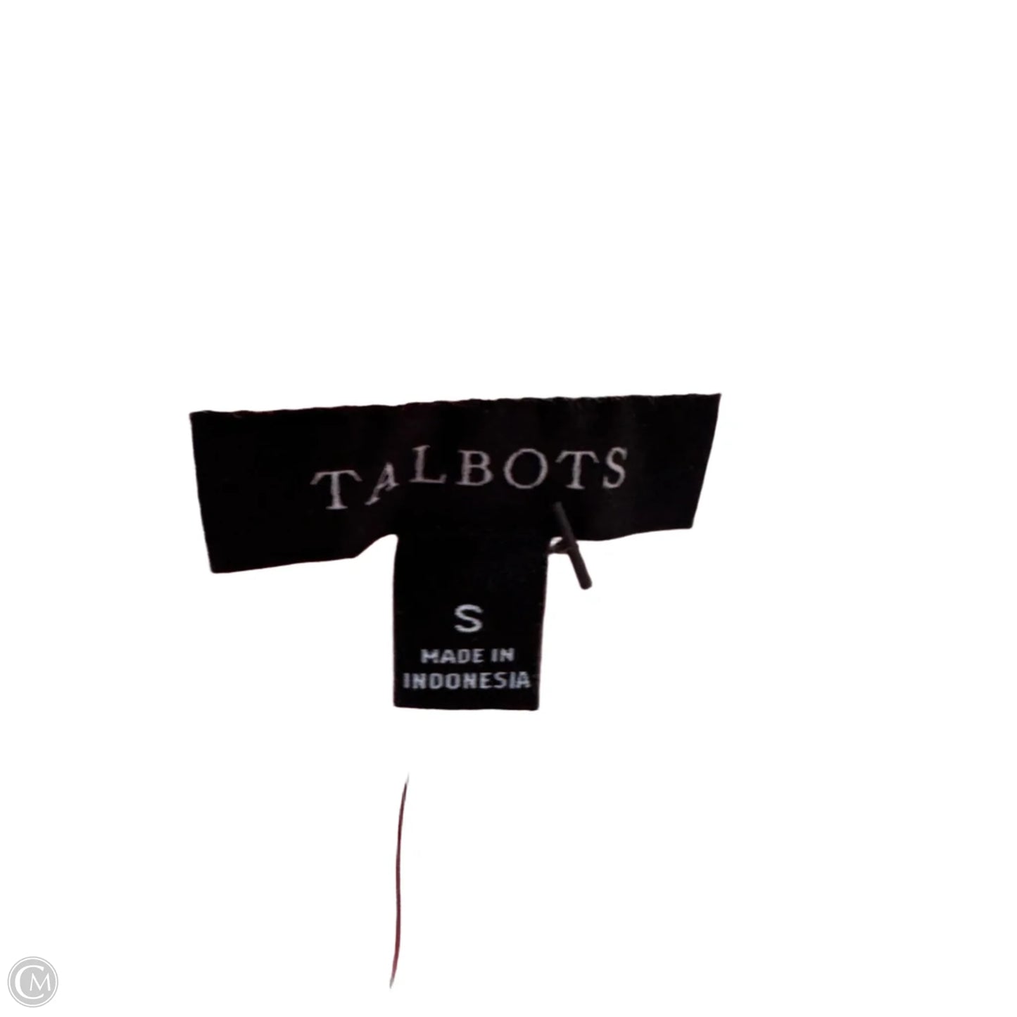 Top Sleeveless By Talbots In Pink & White, Size: S