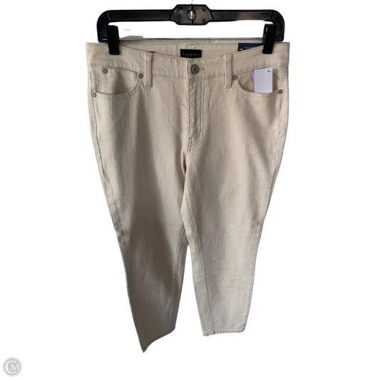 Jeans Skinny By Talbots In Tan Denim, Size: 6p