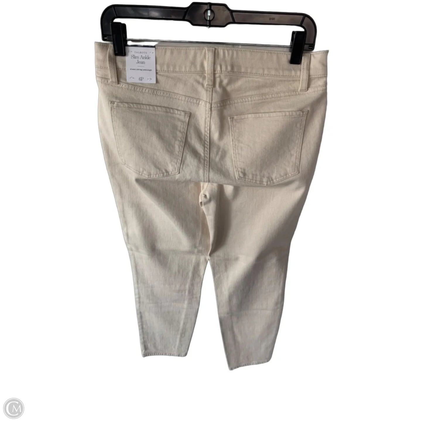 Jeans Skinny By Talbots In Tan Denim, Size: 6p