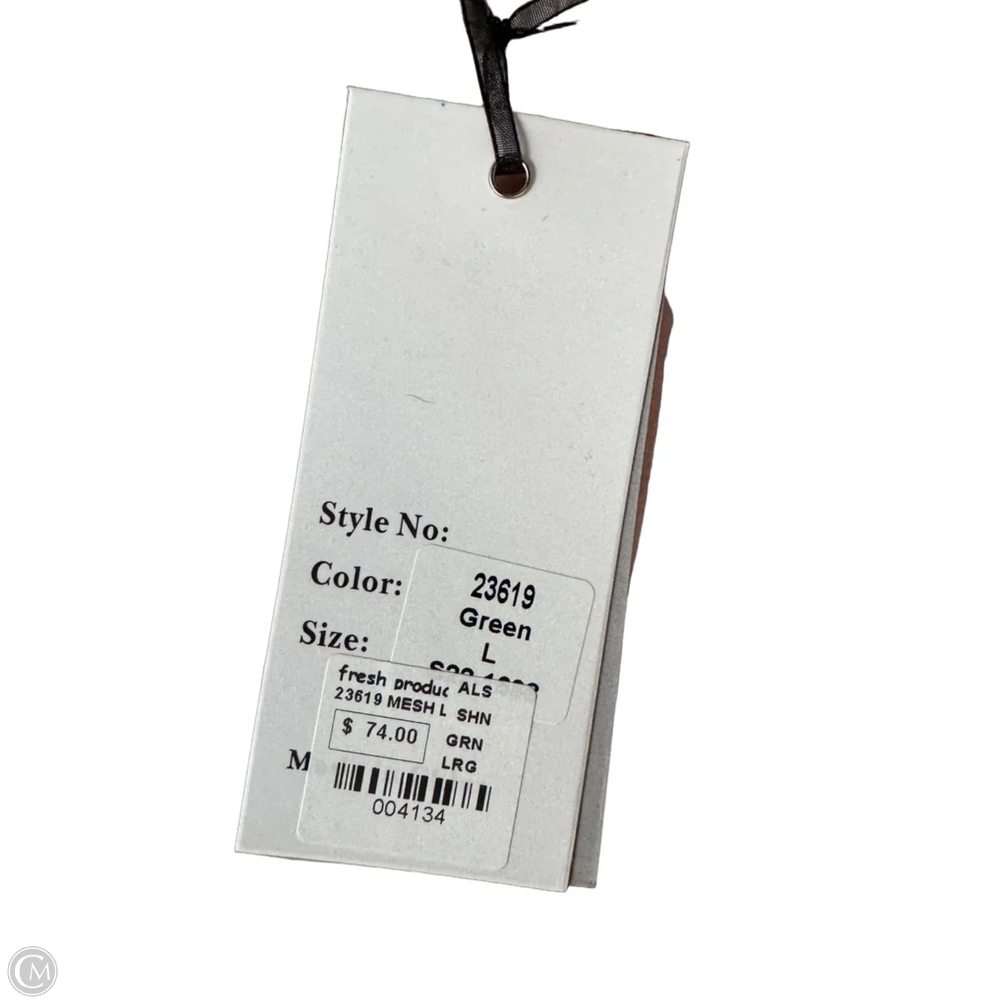 Top Long Sleeve By Clothes Mentor In Green & Grey, Size: L