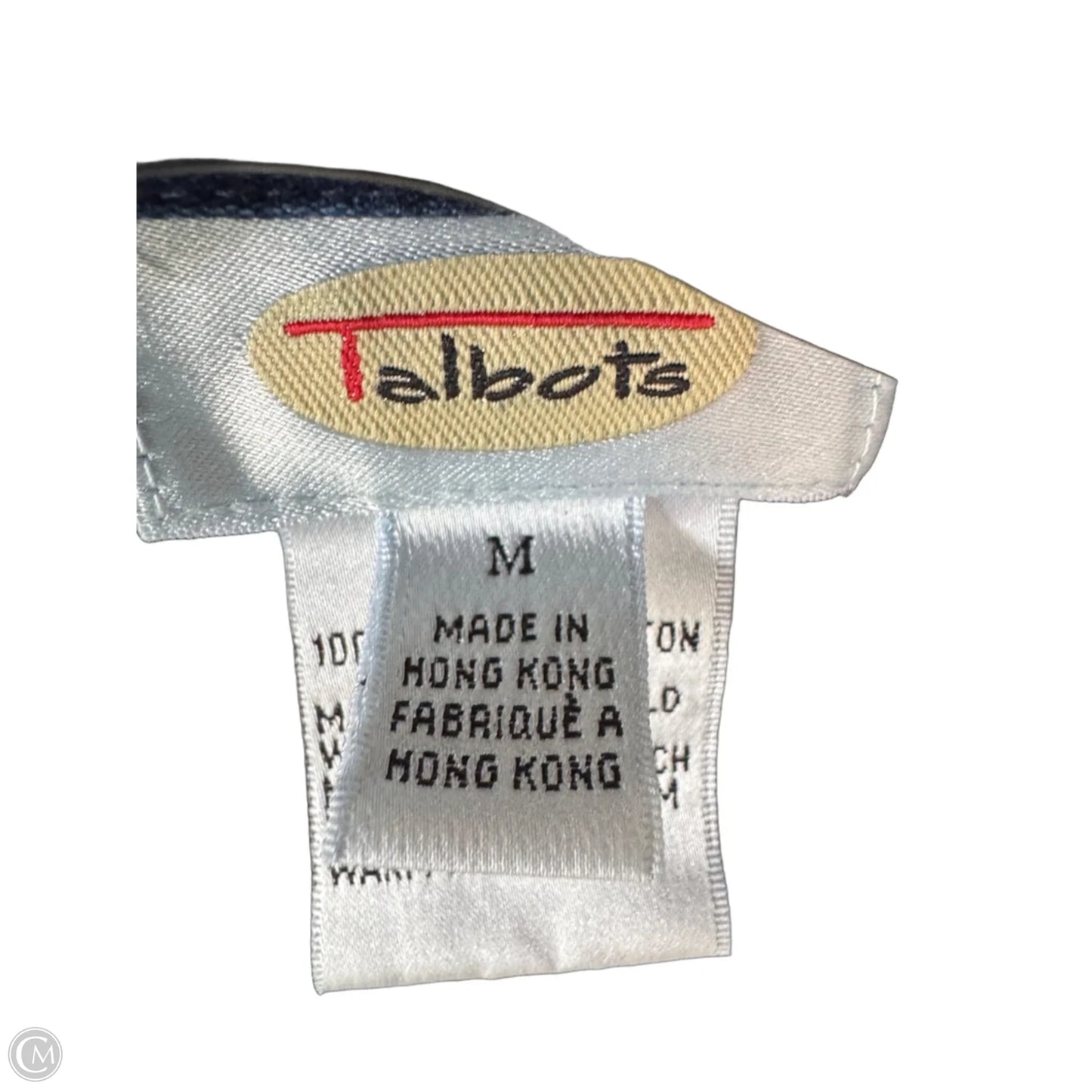 Jacket Denim By Talbots In Blue Denim, Size: M