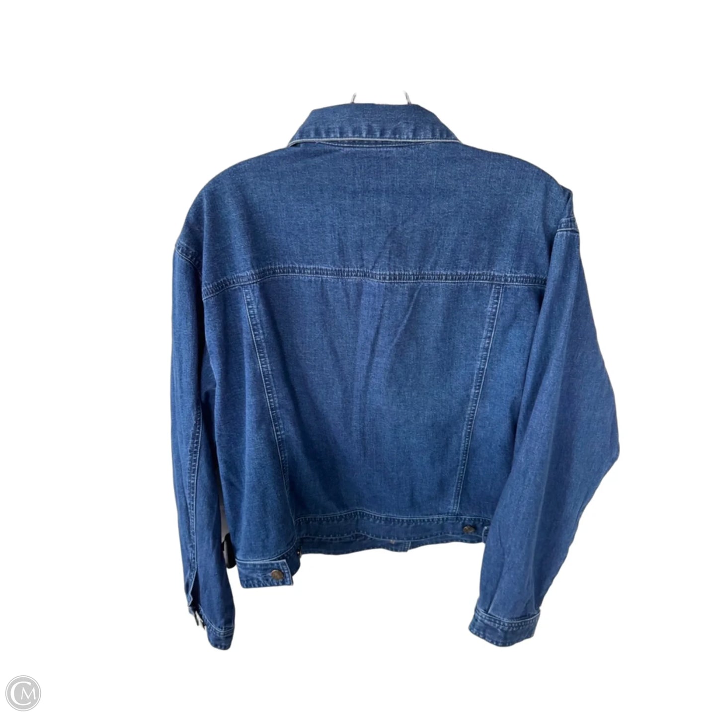 Jacket Denim By Talbots In Blue Denim, Size: M