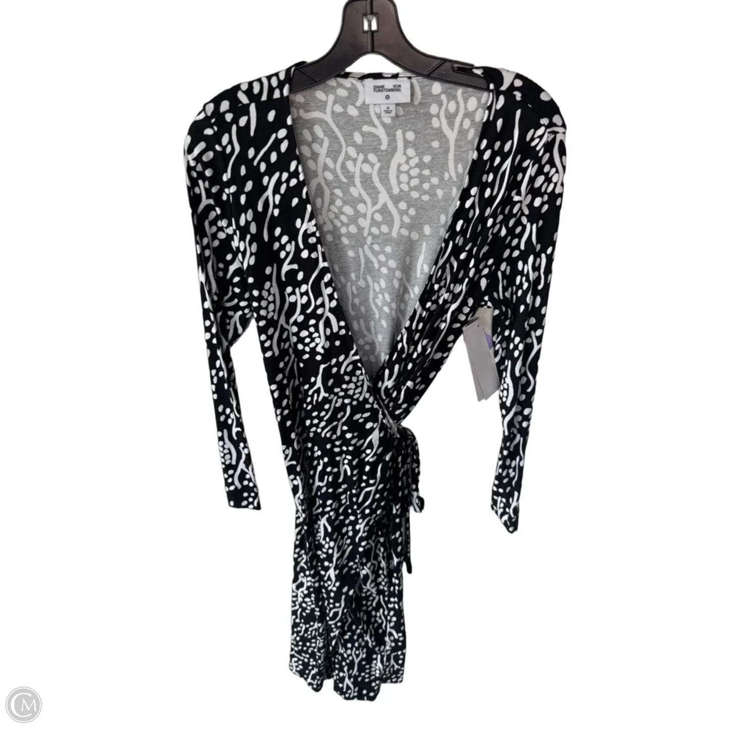 Dress Designer By Diane Von Furstenberg In Black & White, Size: M