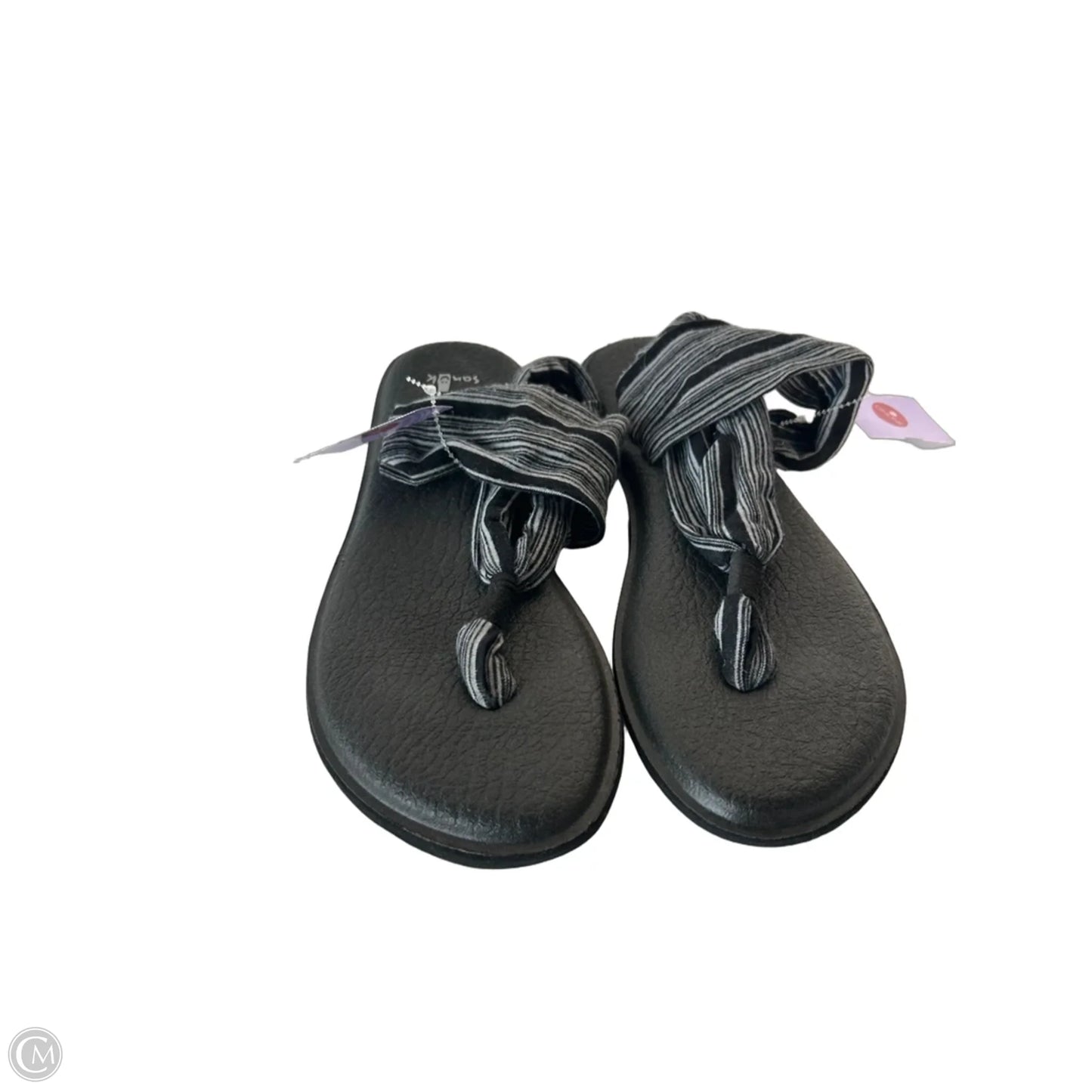 Sandals Flip Flops By Sanuk In Black, Size: 8