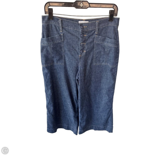 Jeans Wide Leg By Evereve In Blue Denim, Size: 8