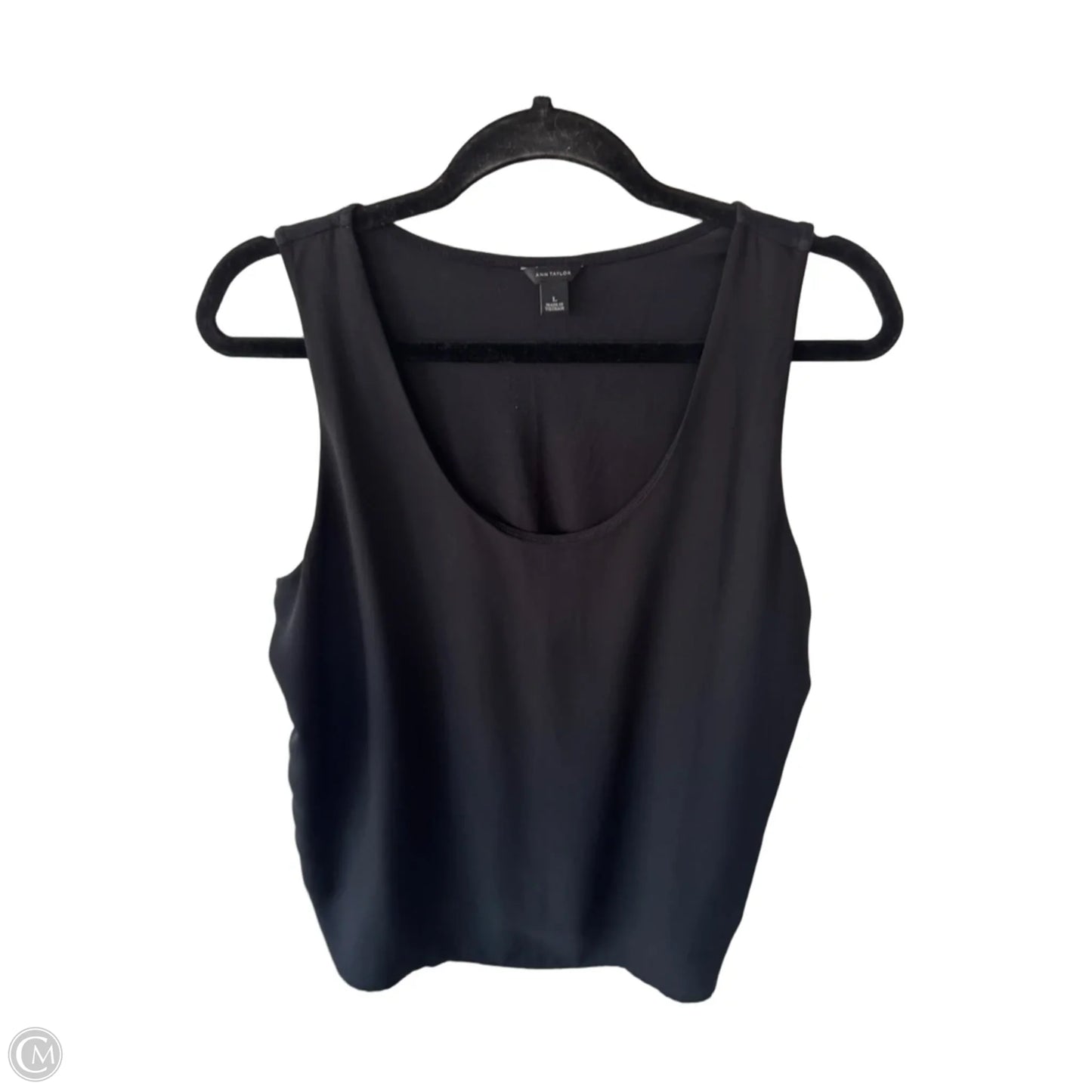 Top Sleeveless By Ann Taylor In Black, Size: L