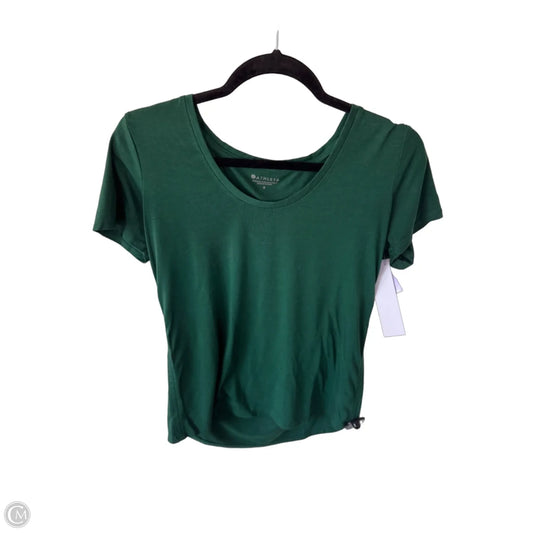 Athletic Top Short Sleeve By Athleta In Green, Size: S