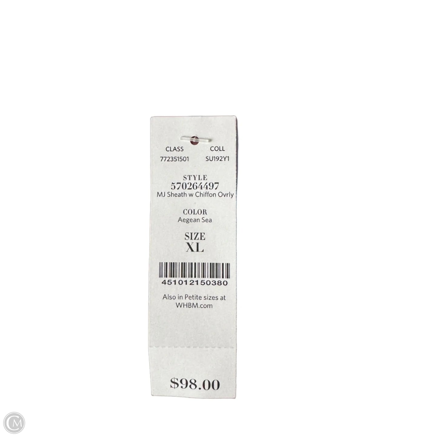 Dress Party Short By White House Black Market In Blue, Size: Xl