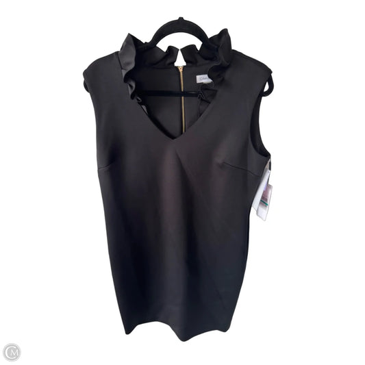 Dress Work By Calvin Klein In Black & Gold, Size: Xl