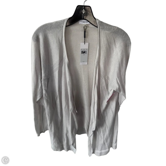 Cardigan By Calvin Klein In Grey, Size: L