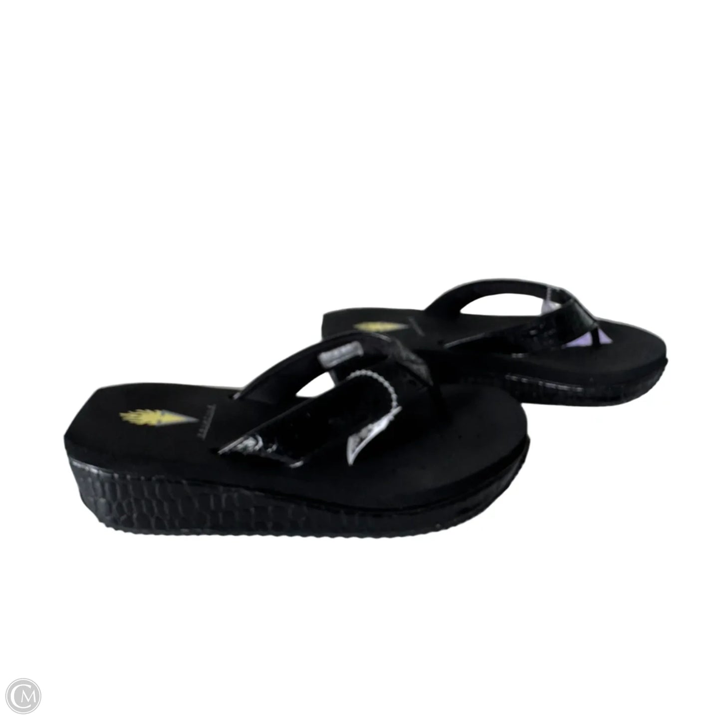 Sandals Flip Flops By Volatile In Black, Size: 6