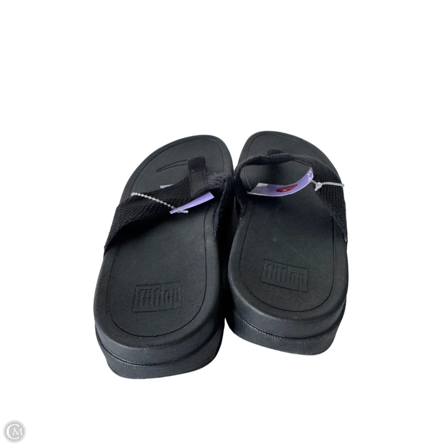 Sandals Flip Flops By Fitflop In Black, Size: 5