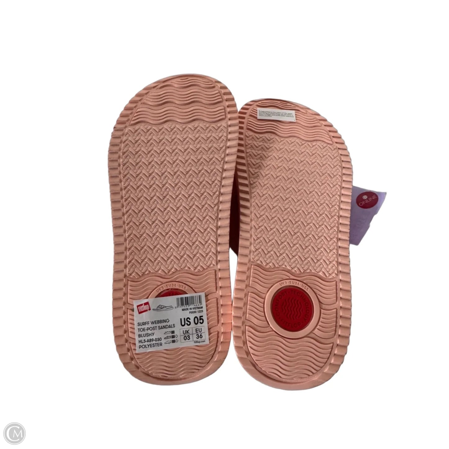 Sandals Flip Flops By Fitflop In Pink, Size: 5