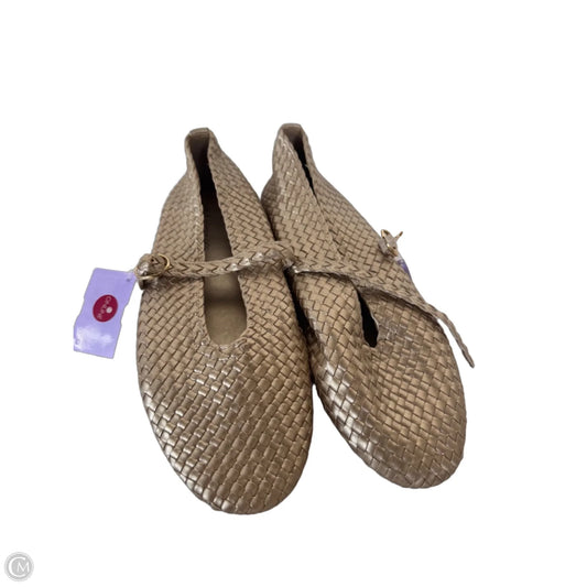Shoes Flats By House Of Harlow In Gold, Size: 10