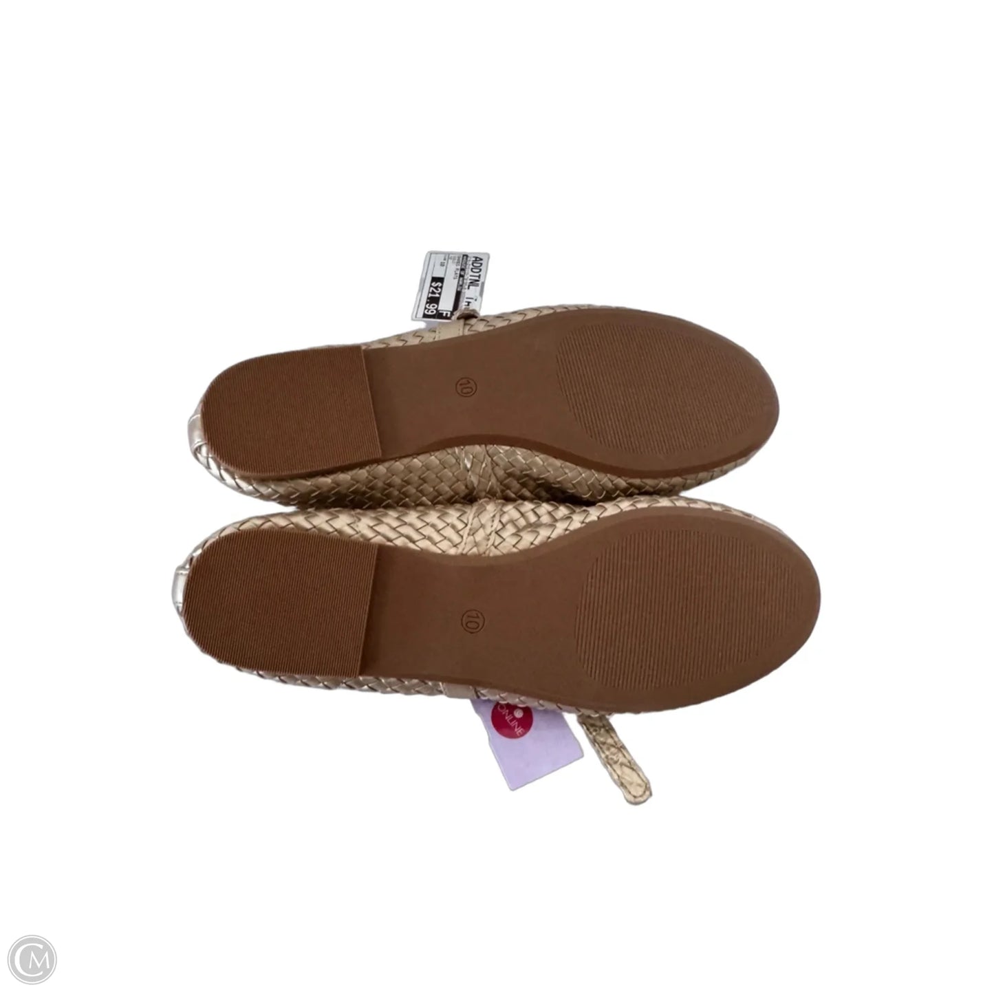 Shoes Flats By House Of Harlow In Gold, Size: 10