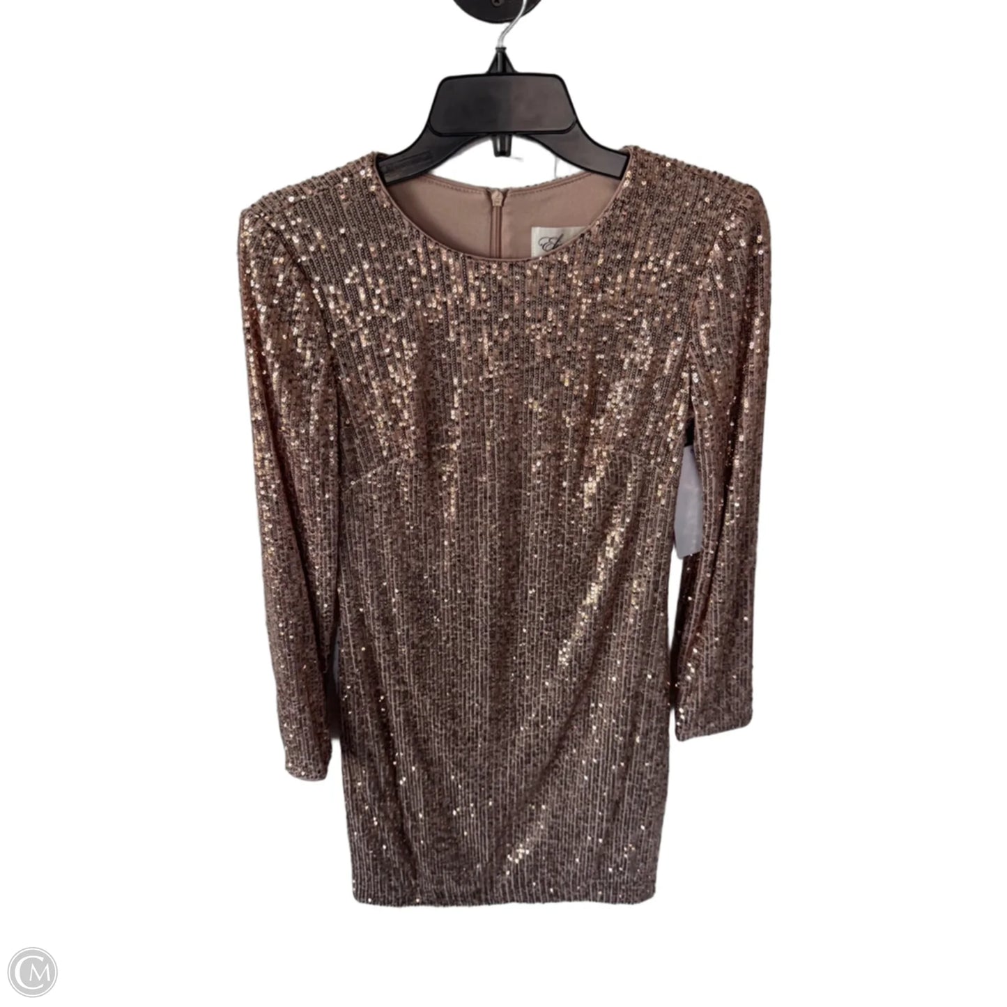 Dress Party Short By Eliza J In Gold, Size: Xs