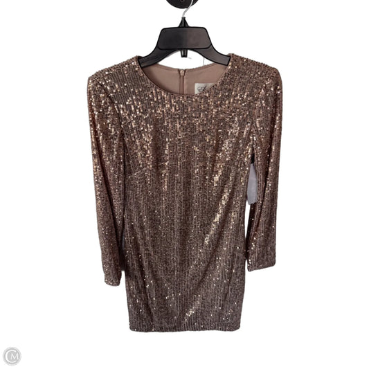 Dress Party Short By Eliza J In Gold, Size: Xs