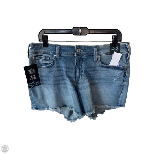 Shorts By Silver In Blue Denim, Size: 16