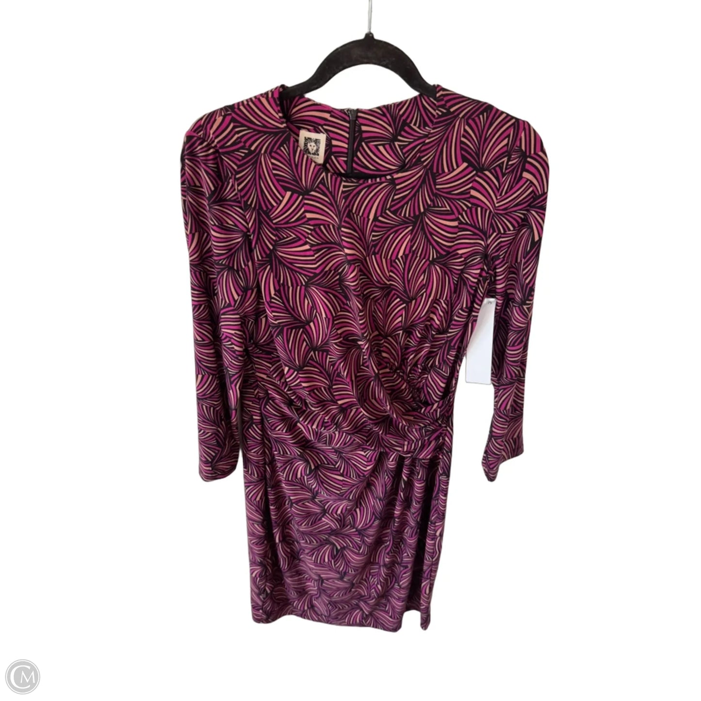 Dress Work By Anne Klein In Black & Pink, Size: M