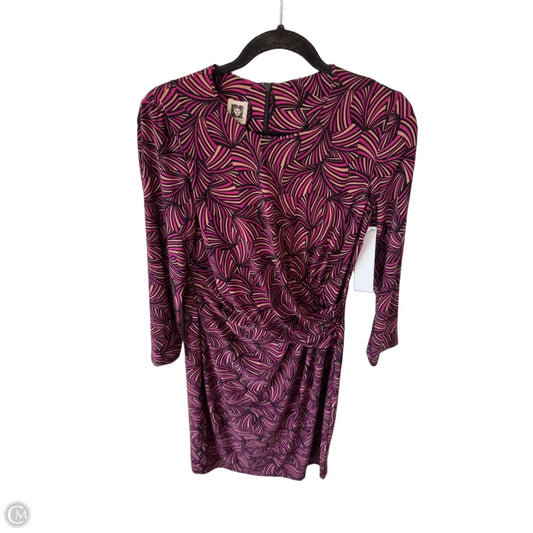 Dress Work By Anne Klein In Black & Pink, Size: M