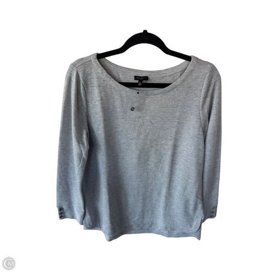 Top Long Sleeve By Talbots In Silver, Size: Lp