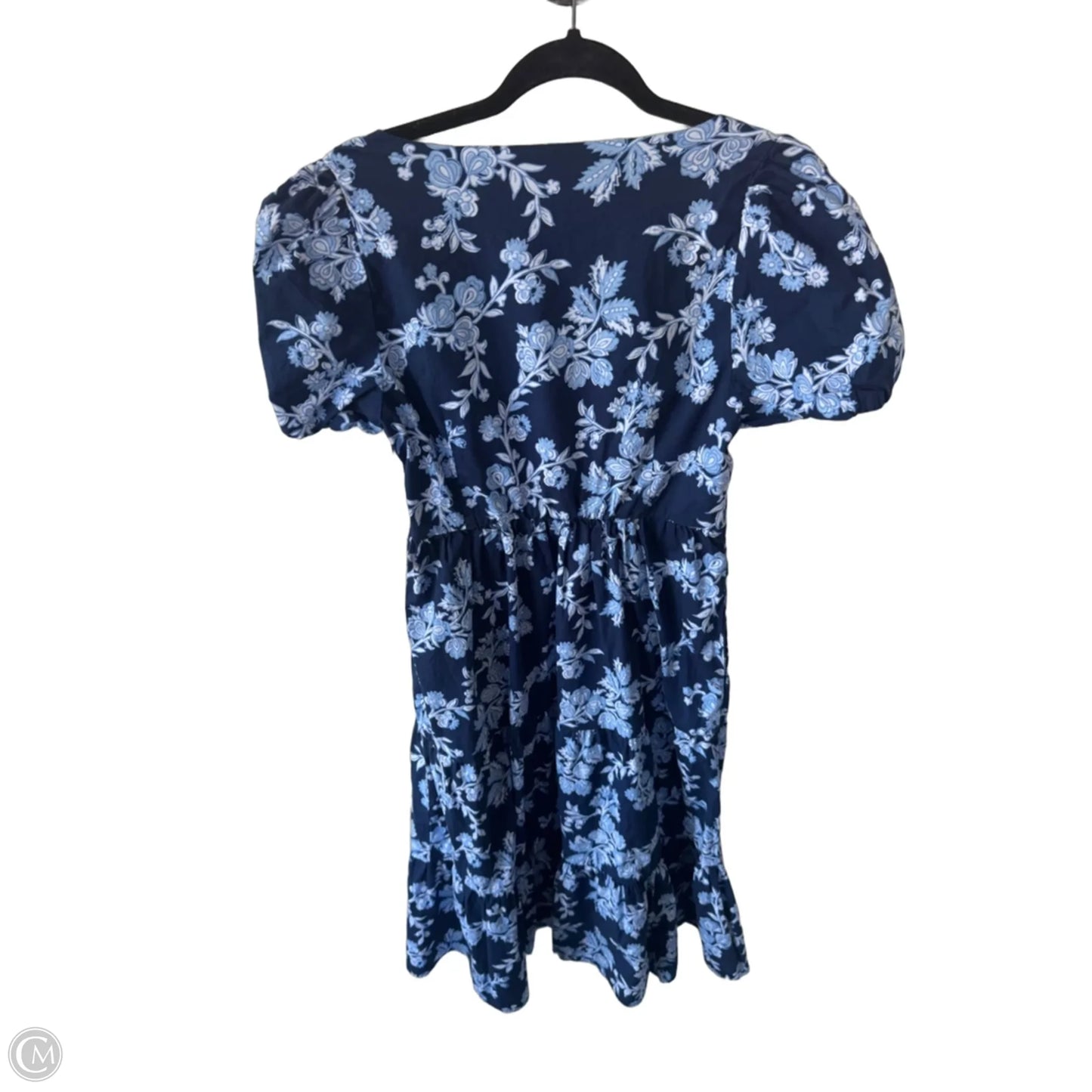 Dress Casual Midi By J. Crew In Blue & White, Size: M