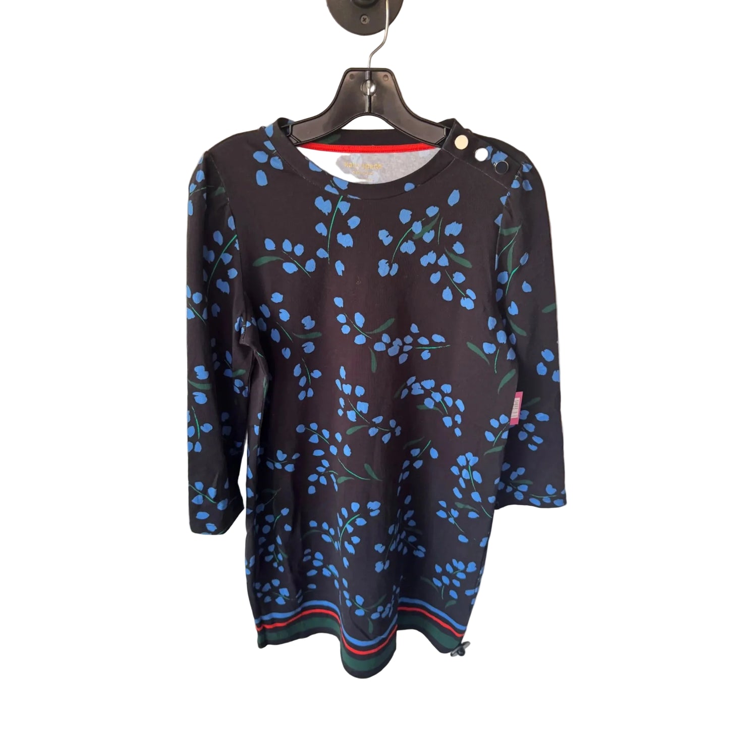 Dress Designer By Kate Spade In Black & Blue, Size: S
